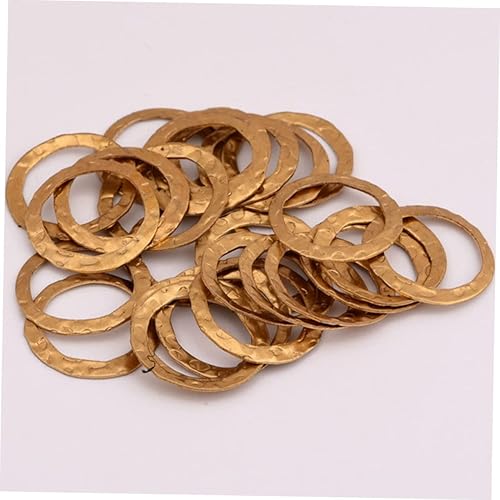 Miniatura 5 de Aretes de bricolaje, 50 piezas de anillos en relieve, aretes de bricolaje, aros de cobre para hacer joyas, aretes de relieve, anillos de cobre