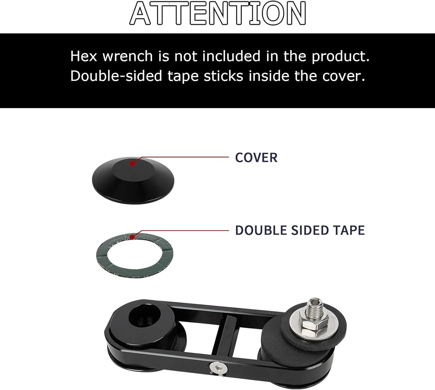 Mirror Adjustable Brackets, PSLER Motorcycle Mirror Mounting Brackets Adjustable Mirror Relocator for Street Glide 2014-2022, Black