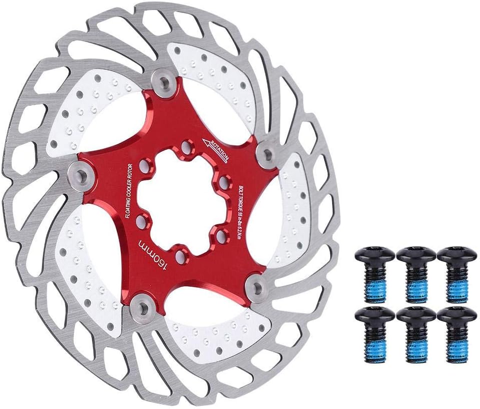 Bike Brake Rotor, 4 Sizes Optional Durable Stainless Steel Bicycle Disc Brake Cooling Floating