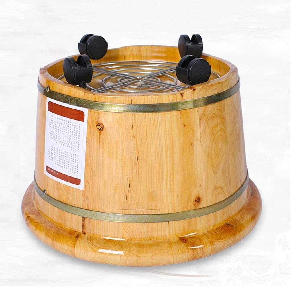 Fußwanne, Fußbecken aus Holz, Fußwanne/Fußbad aus Holz, Eimer, Fußbad/Bademassagegerät zur Beruhigung und Entspannung müder Füße, Massagewanne aus Holz für den Salon – sehr gut für Knöchel, Zehennäge