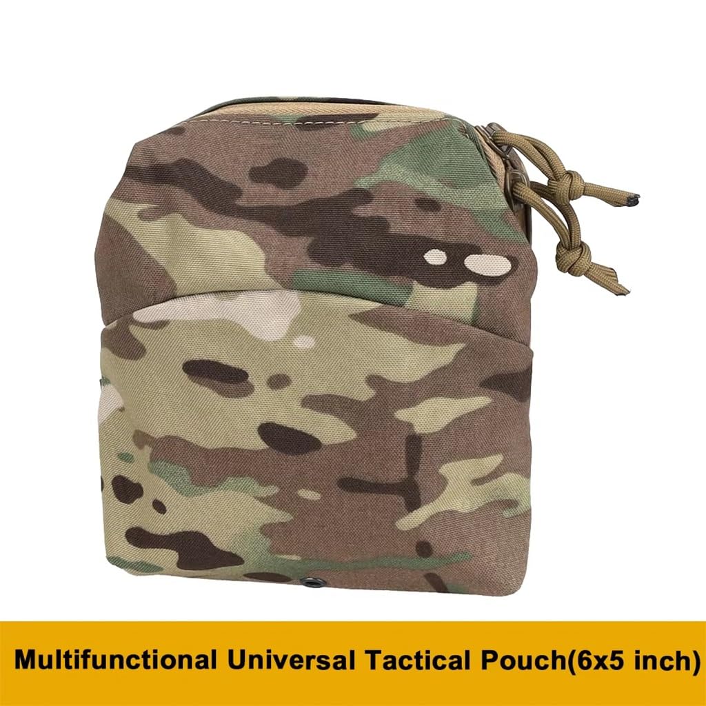 WLXW Tasca Tattica GP Molle 6x5 Pollici Multifunzionale Caricatore Universale Borsa Portapiatti Utility Accessories Bag Zaino Softair Sport all'Aria Aperta(CP)
