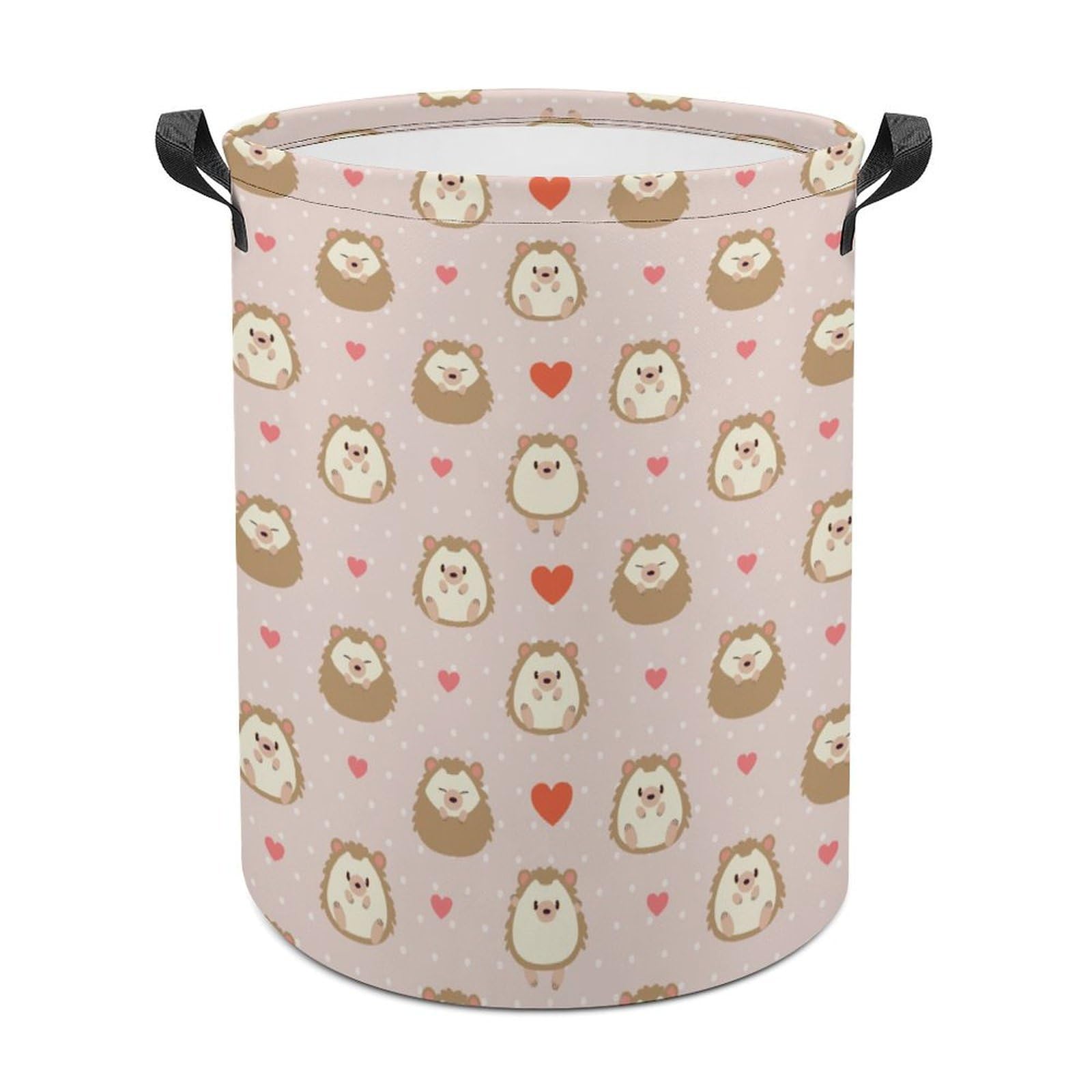Lyfthologen Laundry Hamper, Cute Cartoon Hedgehog Laundry Basket, Washing Basket with Handle