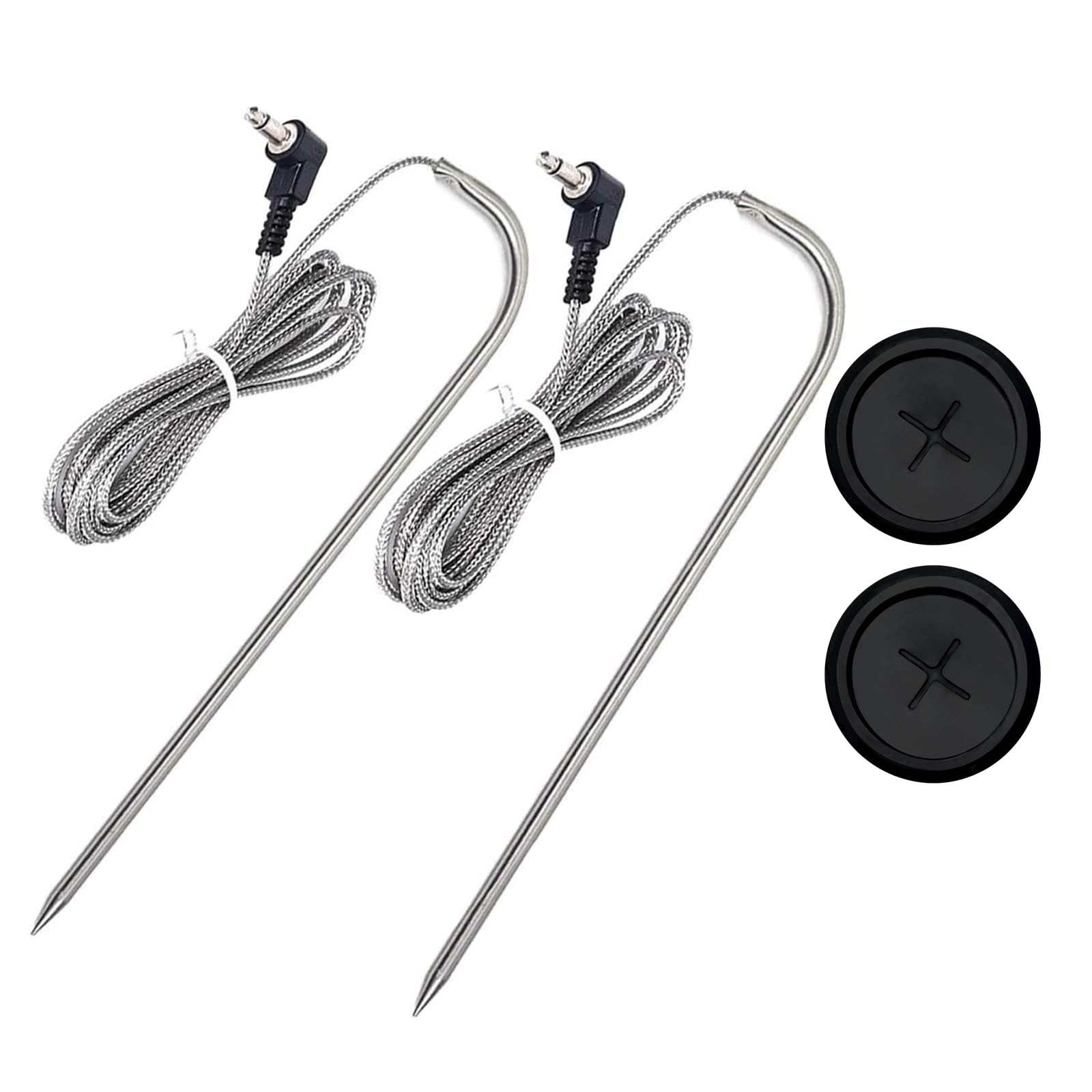 2-Pack Temp Meat Probe Replacement for Pit Boss Pellet Grills and Smokers, 3.5 mm Plug Thermometer Probes ，Compatible with Pit Boss Series Pellet Grill