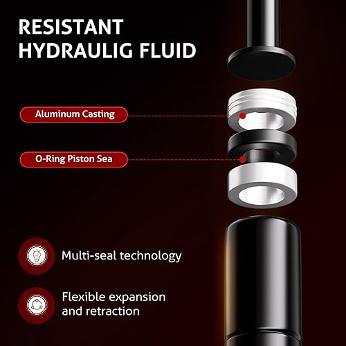 Miniatura 8 de Vepagoo 4420 - Muelle de amortiguadores de gas de 12 pulgadas, 30 libras133N, para ventana de caravana, cubierta de toldo de camión, caja de