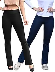 Kit 2 Calças Feminina Flare Bailarina Cintura Alta Legging Suplex Legging