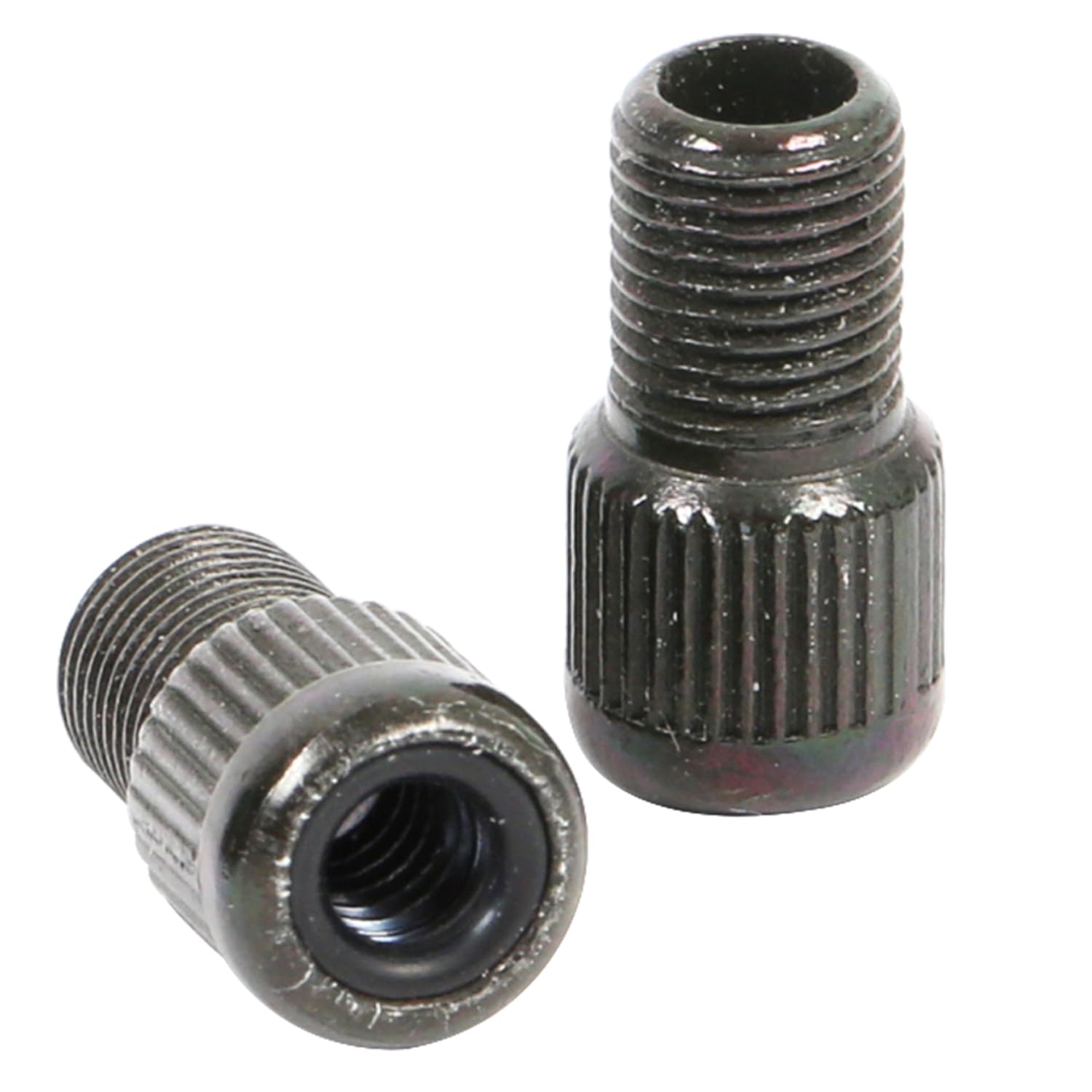ZEFAL Brass Pump Valve Adaptor, Black, Presta Valve to Schrader Valve, Pack of 10