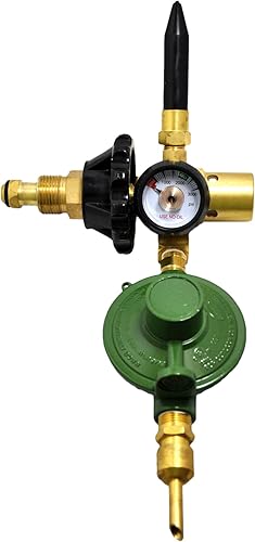 PMU Inflador de globos doble Mylar y látex válvula de llenado de globos (con válvula de cierre automático de globo) Pkg1