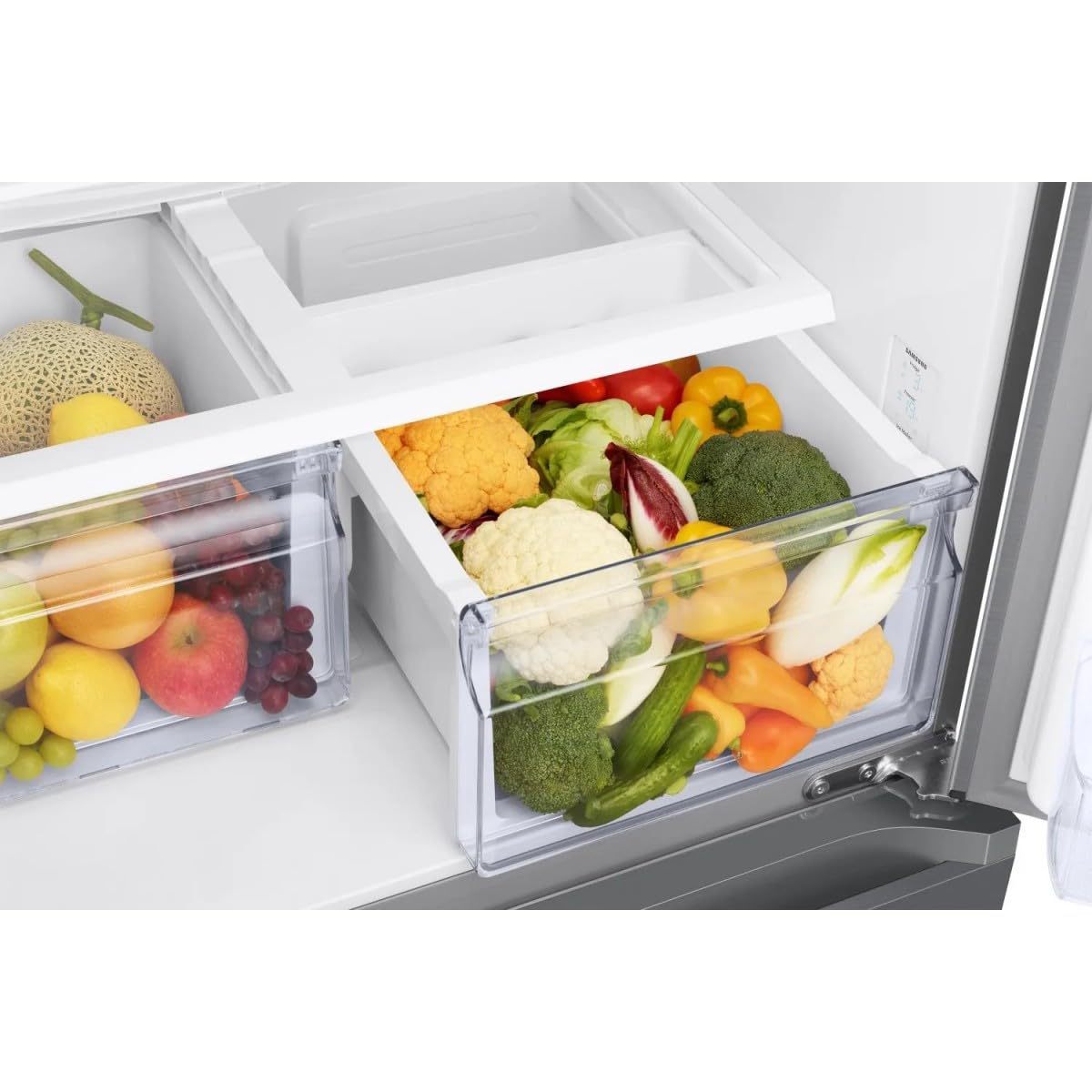 SAMSUNG Réfrigérateur 3 portes AI RF50C510ES9/EF, WiFi+AI Energy Mode, Twin Cooling Plus, 496 L, LxAxP : 81,7 x 177,6 x 71,5 cm, métal inox