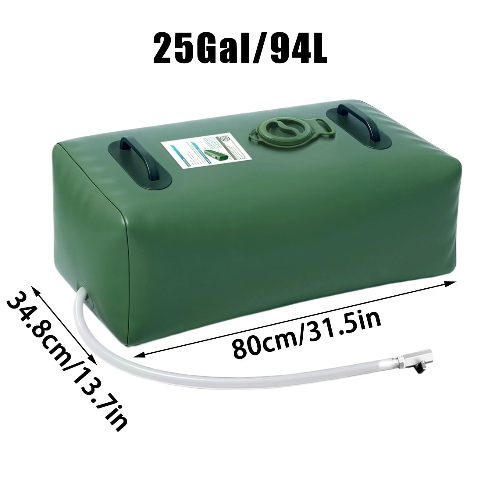 Genérico Vessie d'eau pour caravane, housse d'hydratation de randonnée en PVC souple et imperméable | Sac à vessie de réserve d'eau pour camping et randonnée