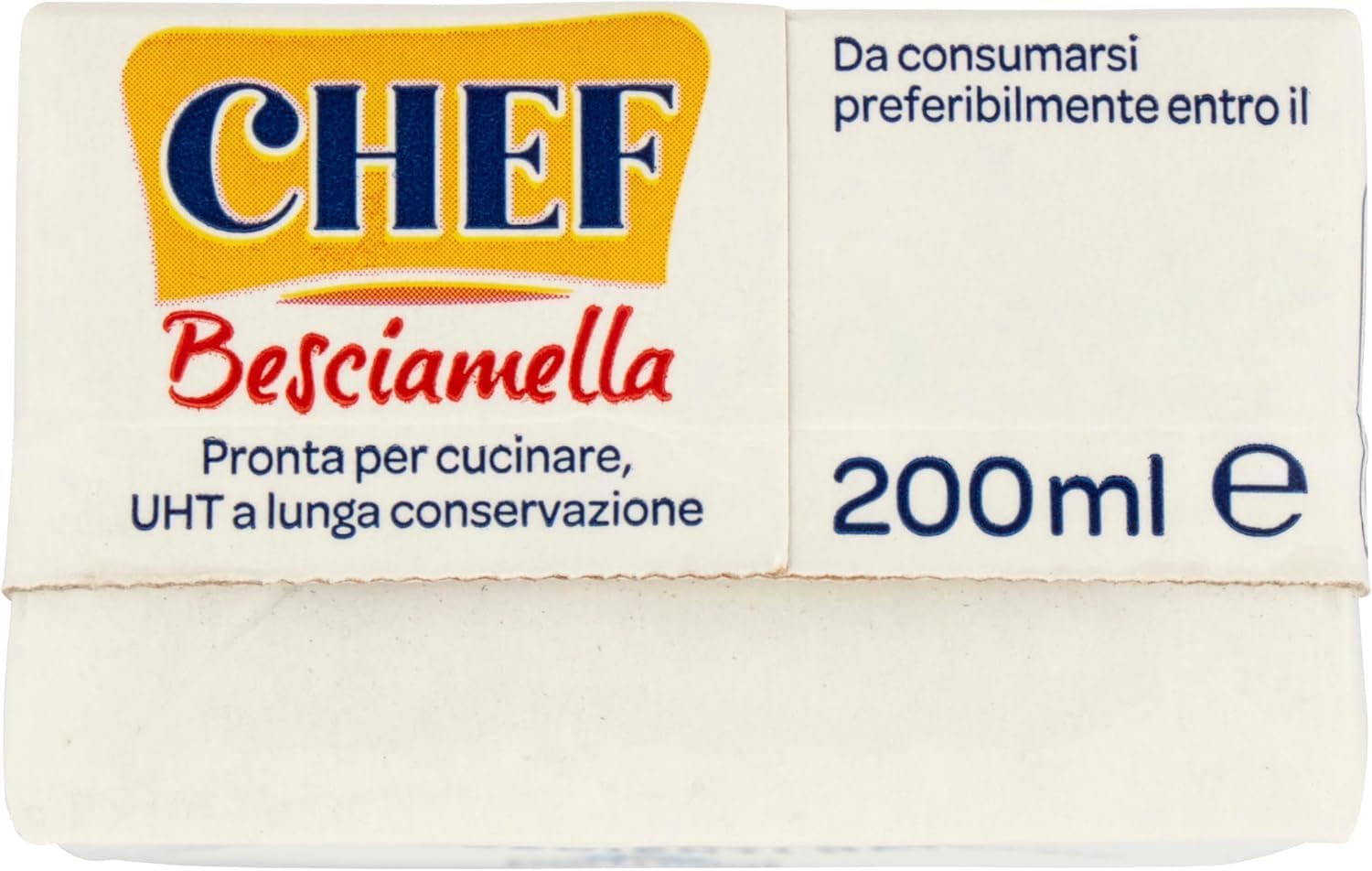 Parmalat Chef Besciamella, Salsa Besciamella Classica, Confezione da 10 x 200 ml, Solo Ingredienti Naturali, + portachiavi italy shop service