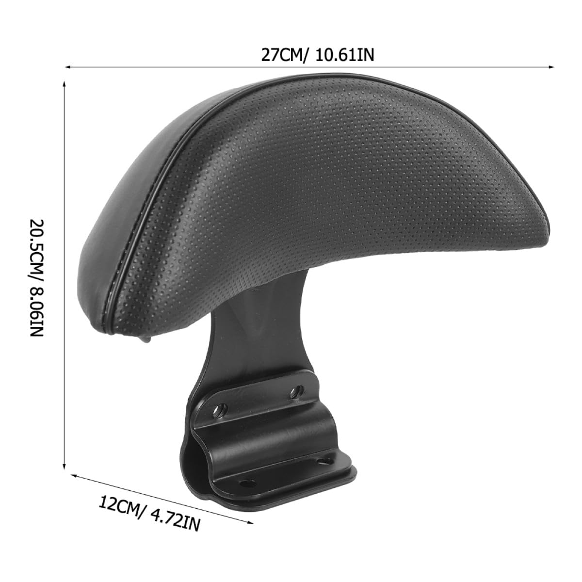 CALLARON Coussin Noir de Dossier Ergonomique pour Vélo Électrique en Mousse Pu Support Confortable Facile à Installer pour Cyclisme en Plein Air