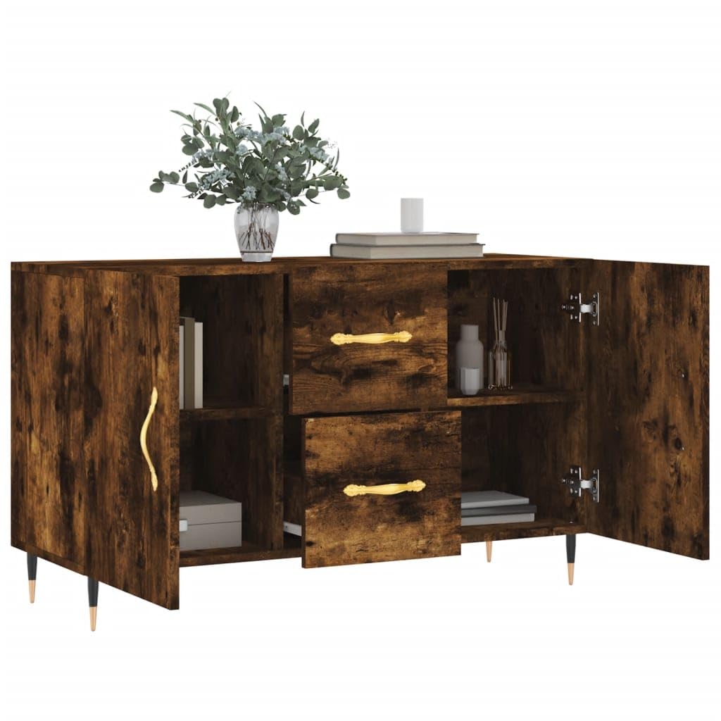 Credenza per soggiorno, sala da pranzo, 100 x 36 x 60 cm, in legno per soggiorno, cucina, sala da pranzo