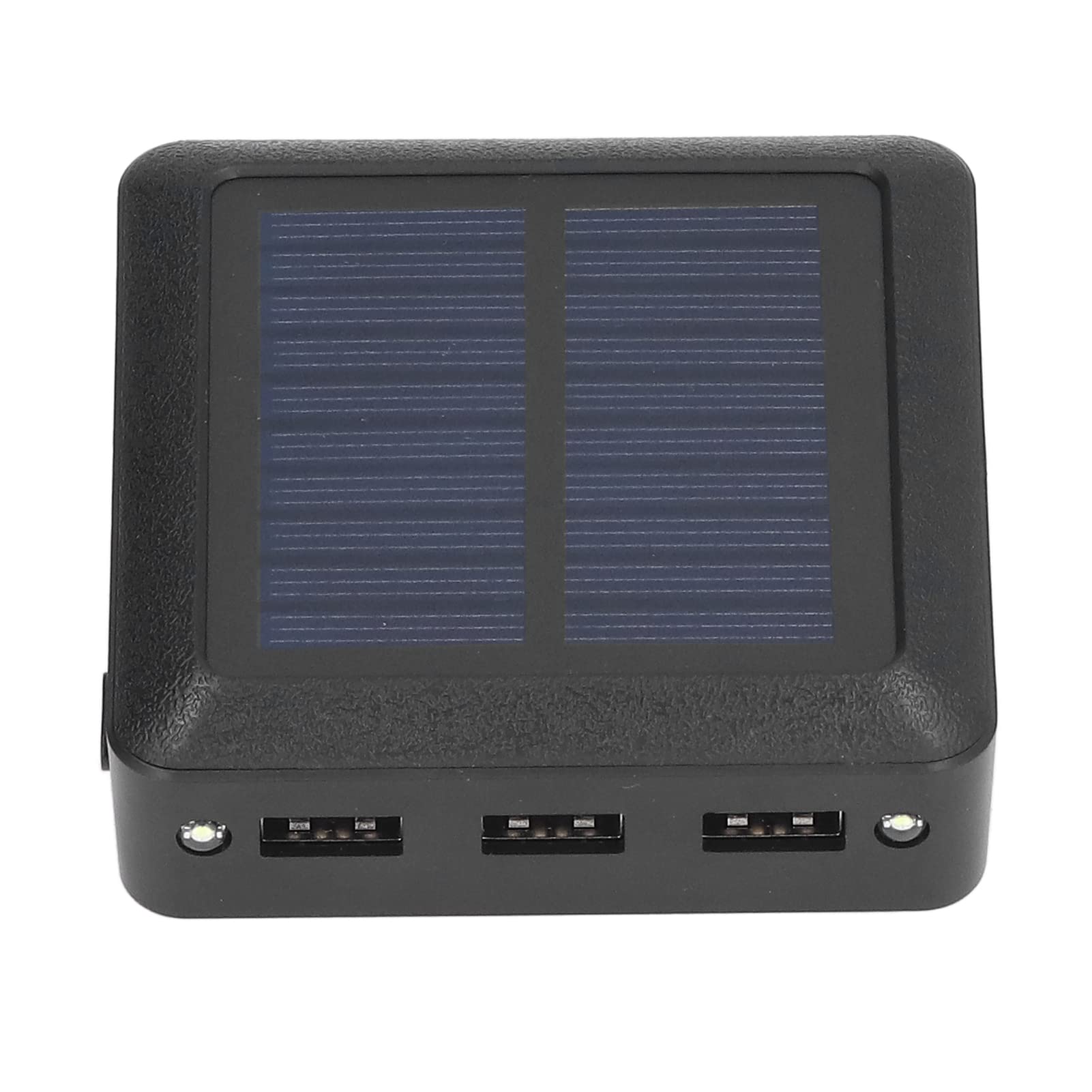 10000mAh Small Solar Phone Charger Banque d'alimentation à Double Entrée avec 3 Sorties USB et Lumière LED pour Le Camping en Plein Air, la Randonnée, la Pêche, Les Voyages