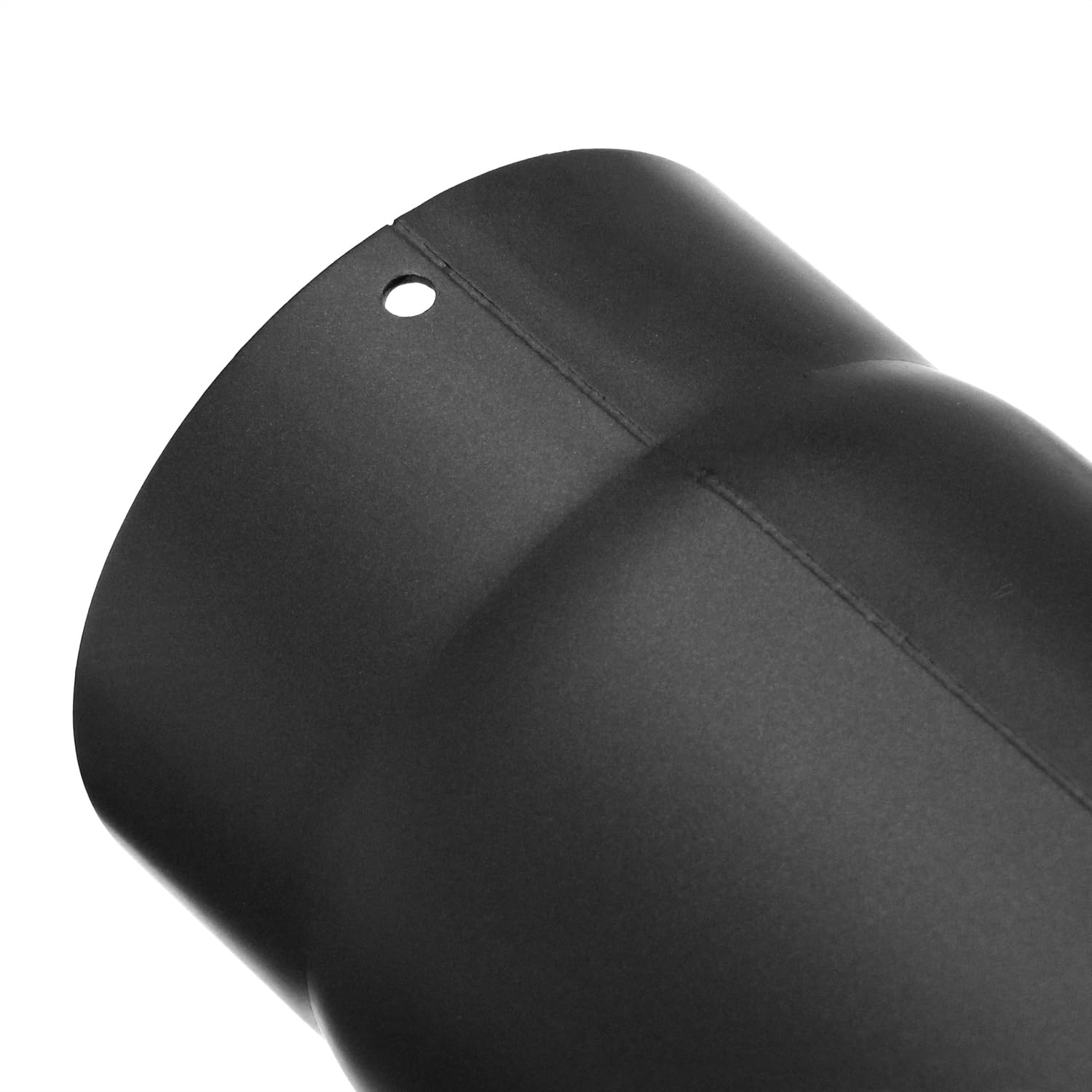 raik Rauchrohr Ofenrohr Set 200 mm schwarz 90° Bogen dreiteilig mit Zugregulierung und Reinigungsöffnung inkl. Doppelwandfutter und Wandrosette 2 mm Stahl Senotherm Lackierung bis 600 Grad
