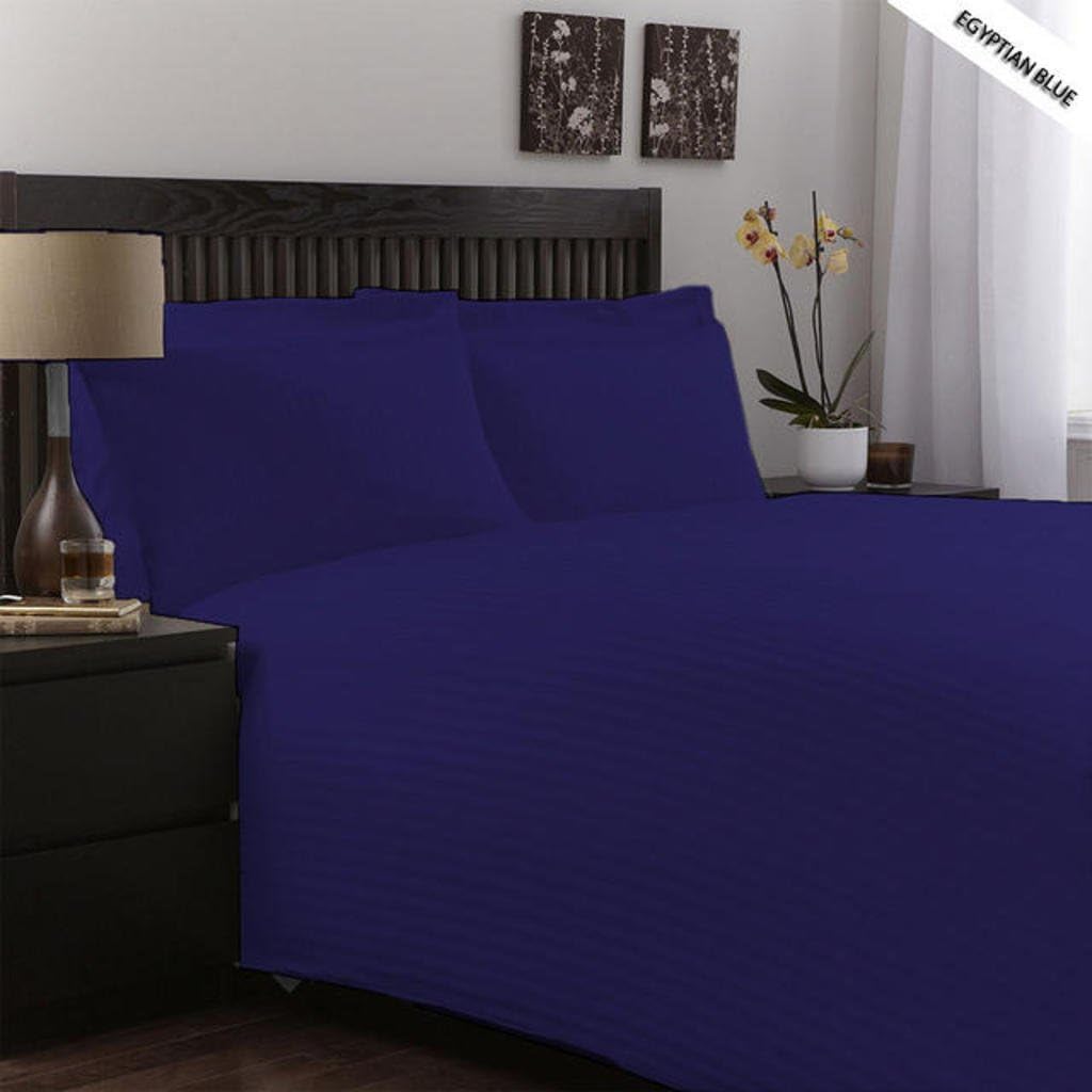 Hotel Collection Bedding Egyptian Blue Stripe 300 Thread