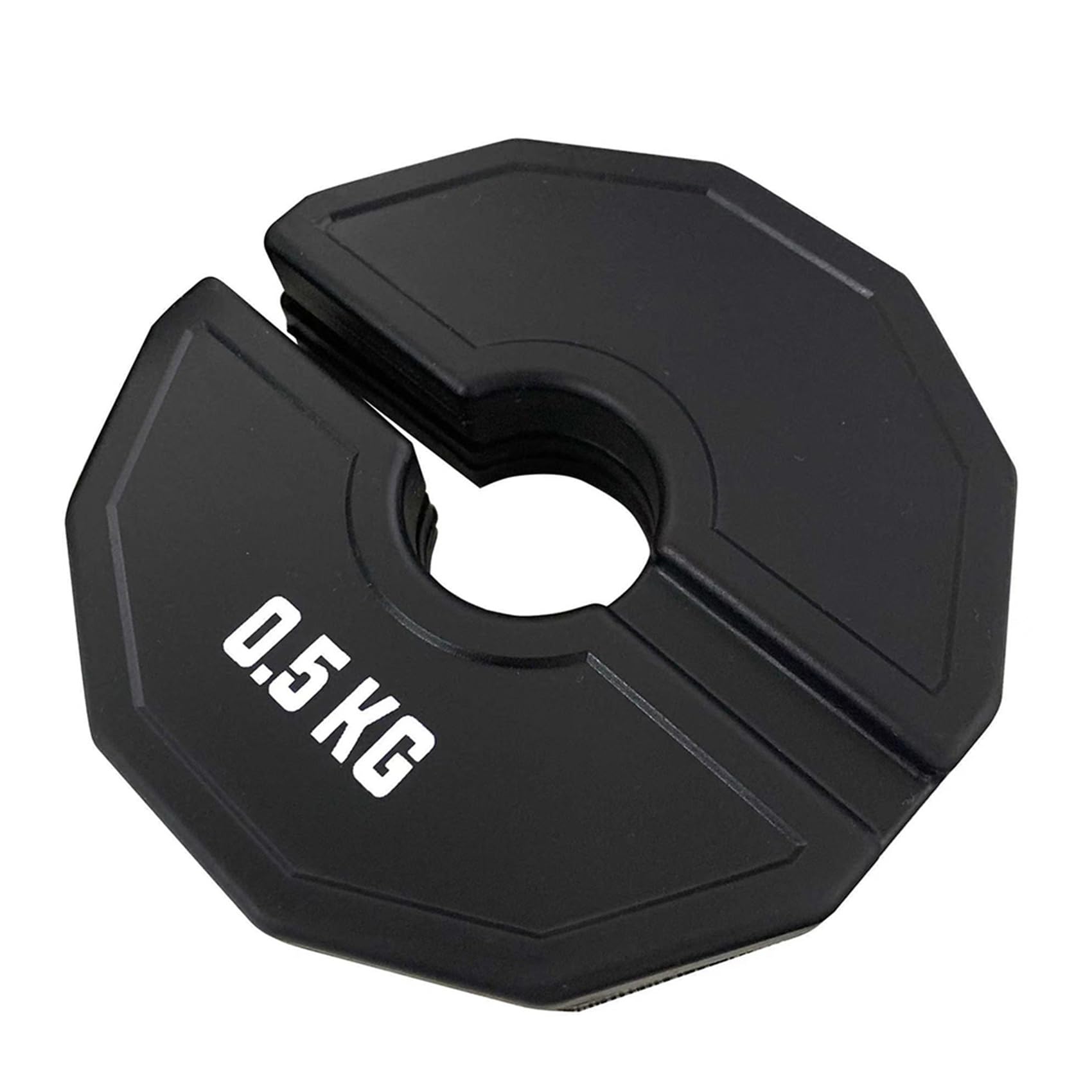 4X Gym Micro-Plates Dumbbell Fractional Weight Plate Rubber Fractional Weight Plates ADD-On Change Nero 0,5 kg