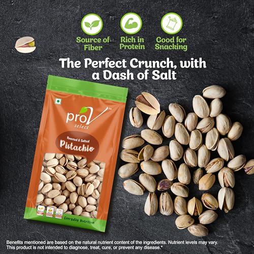 Image of ProV Select California Pistachios | Light Roasted & Salted | Rich in Protein, Fiber & Antioxidants | Premium Healthy Nut Snack | 400g