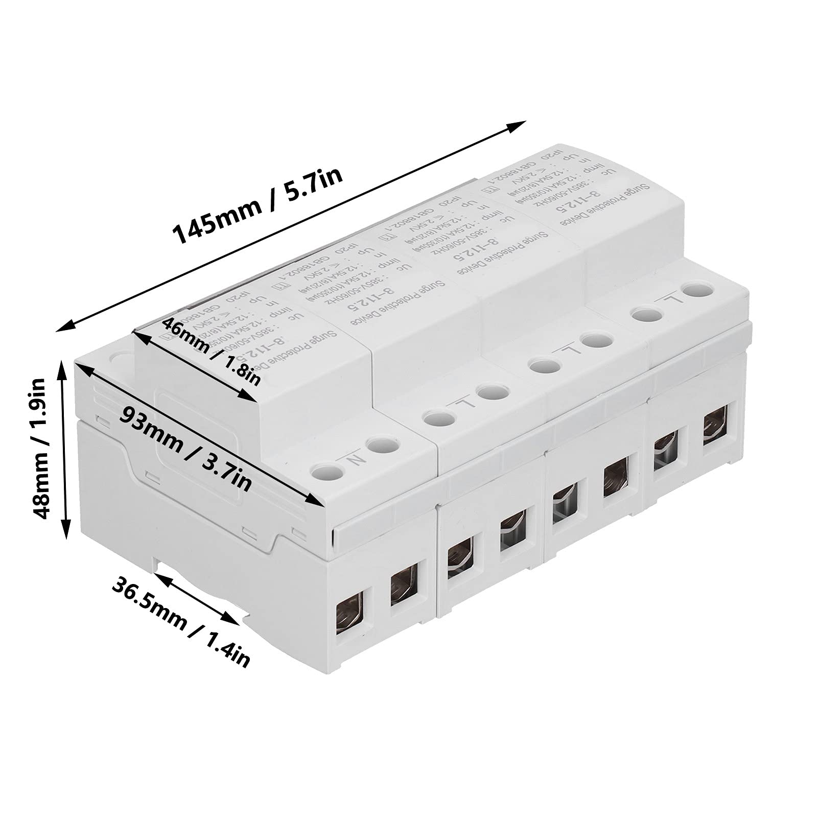 Protector contra Sobretensiones, Nailon Retardante de Llama 12,5 KA