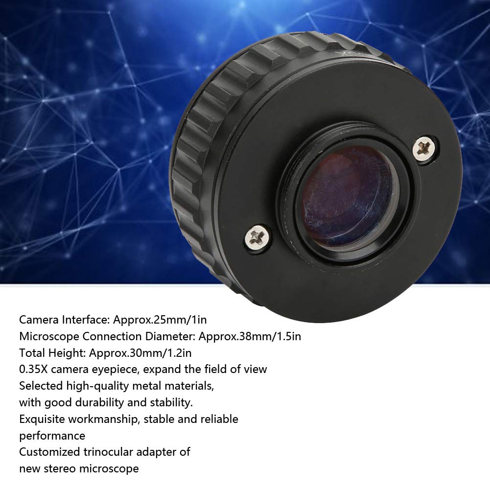 0.35X CTV Lente del microscopio Obiettivo ausiliario Adattatori di interfaccia della fotocamera Parti del microscopio industriale Raccordi per microscopio stereo trinoculare