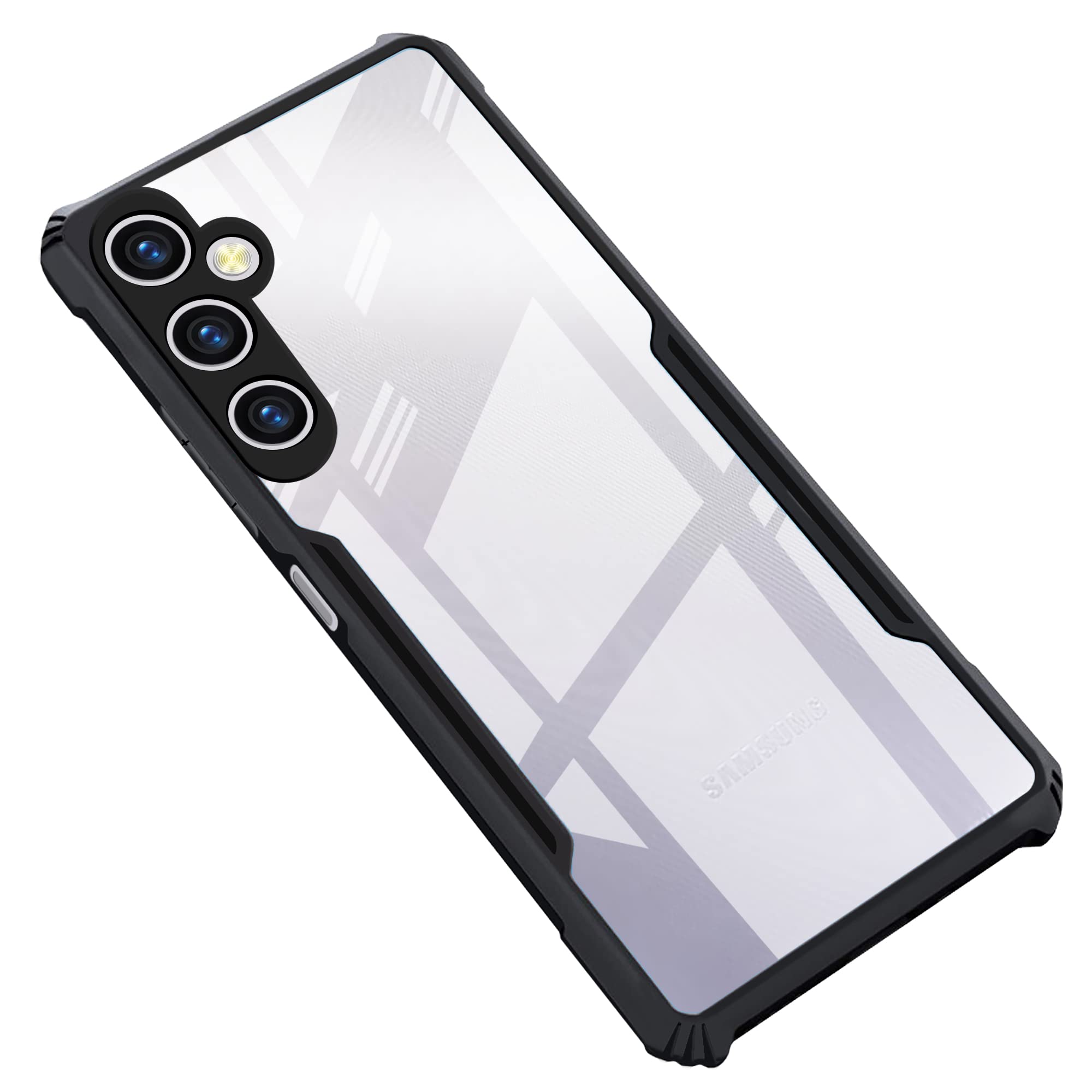 CEDO Samsung Galaxy A14 (5G) Back Case Cover | Camera Protection Shockproof Bumper-Edge | Acrylic Crystal Clear 360 Degree Protection TPU+PC | Transparent Eagle Back Case Cover (Black) (B0BSC7BSPR) Amazon Price History, Amazon Price Tracker