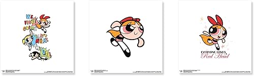 Trends International Gallery Pops Cartoon Network The Powerpuff Girls - Blossom Wall Art Bundle (3-Pack) disponible en Yaxa Colombia