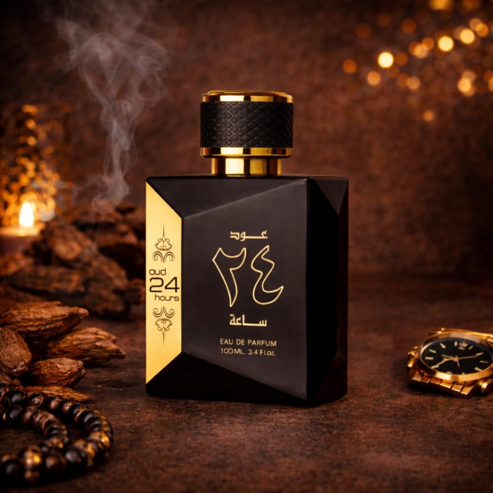 Ard al Zaafaran Oud 24 hours 100ML Arabian Perfume Spray Lemon Fruity Chocolate Vanilla Agar woody Musk Amber by