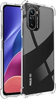 Case Compatible with Poco F3 Clear Case, Full Body Protection Shockproof TPU Anti-Yellow Phone Case - Clear