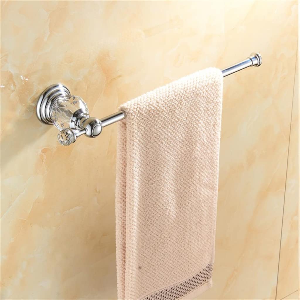 Estante de ducha de latón, soporte de papel higiénico, barra de toalla de montaje en pared de cristal plateado, soporte de cepillo de baño, juego de accesorios de Hardware de baño.(Color : paquete de