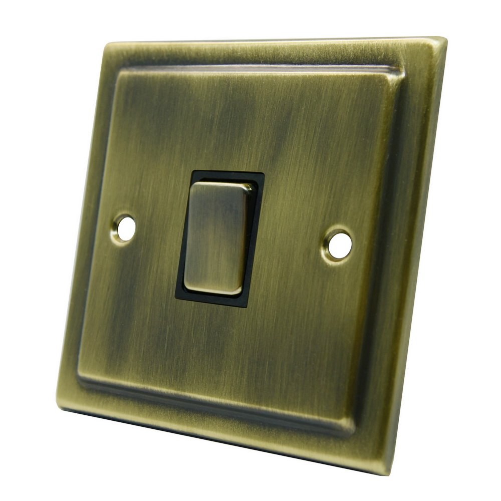 Alliance Electrical Brass Aet Vab1gswibbi 10 A 1 Gang Victorian Antique Intermediate Light Switch