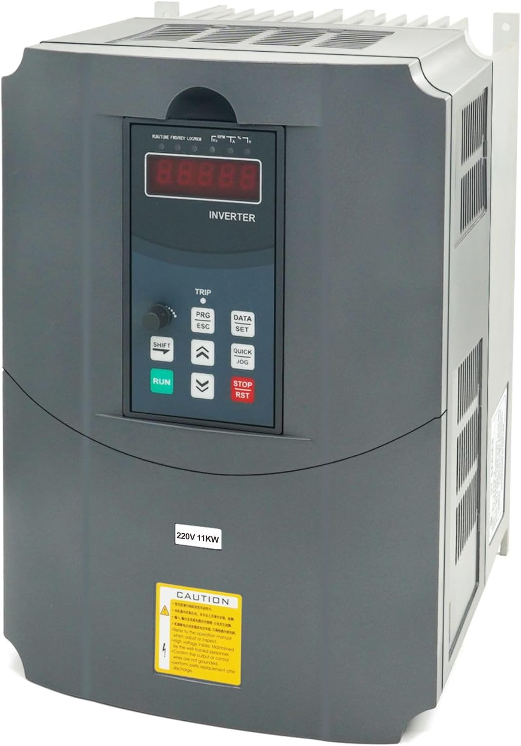 - Variable Frequency Drive VFD Vector Single to 3 Phase Converter, for Motor Speed Control,220VAC Input/Output (GT Series 11KW-15HP Model)