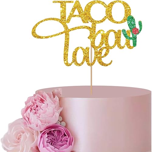 Decoración dorada para tartas de despedida de soltera, decoración de tartas de amor, decoración de pastel de boda, fiesta mexicana, suministros de