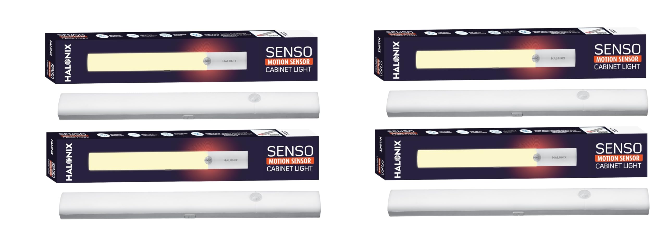 Motion Sensor Cabinet Lights - Rechargeable & Dimmable -6