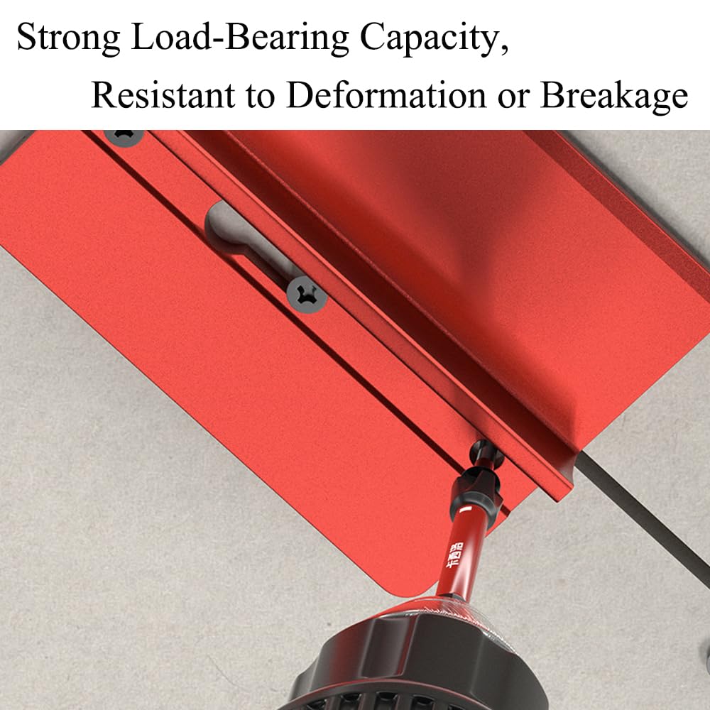 2Pcs Drywall Plasterboard Ceiling Auxiliary Fixing Tool Aluminium Alloy Roof Plaster Positioning and Fixing Board 10° Sloped Easy-Slide Design Precision Three-Hole Positioning