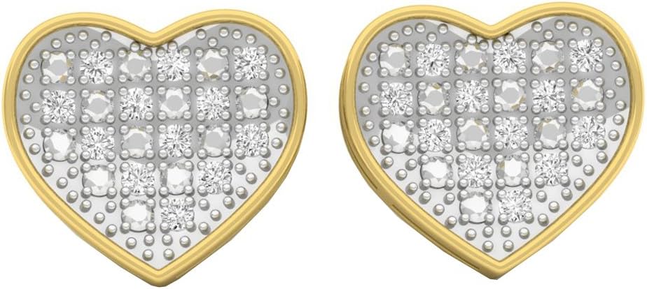 Yellow Gold Plated Diamond Studs
