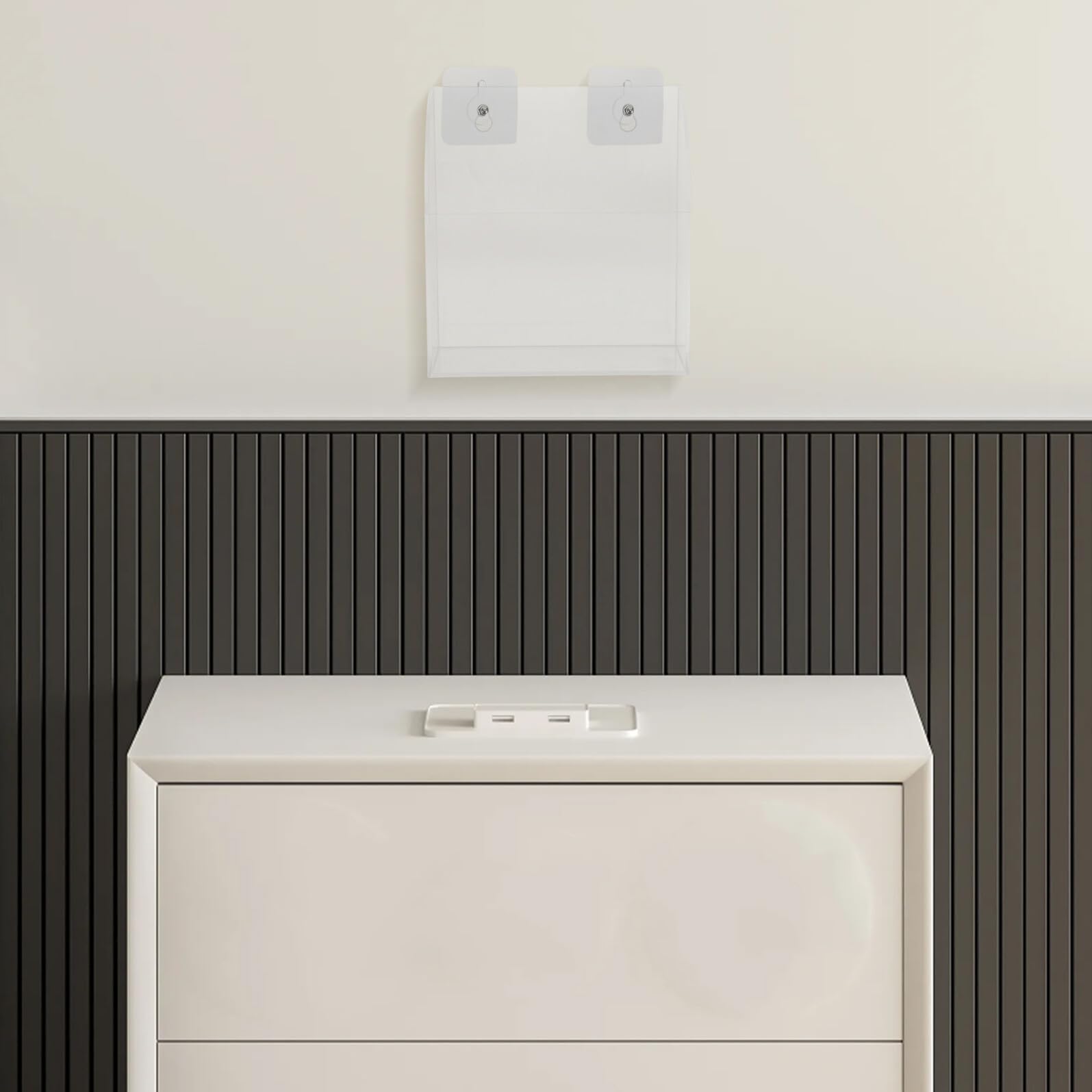2 Pezzi Porta Telecomando da Contemporaneo in Acrilico Autoadesivo Organizer Compatto per Guanti e Accessori per Ufficio e Scuola