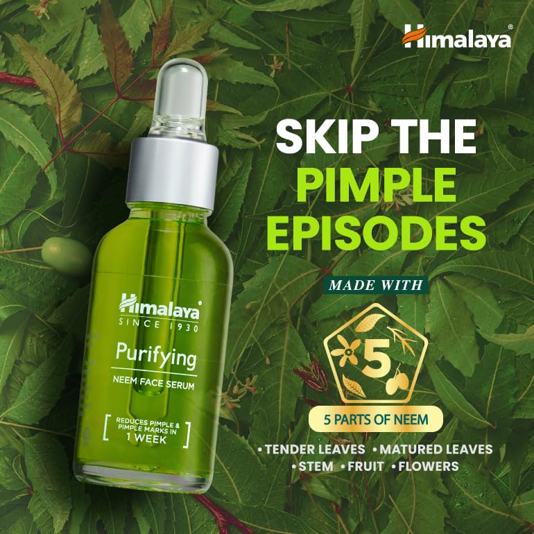 Image of Himalaya Purifying Neem Face Wash 150ml + Himalaya Purifying Neem Face Serum 15ml Regime pack