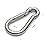 sprookber Stainless Steel Carabiner Spring Snap Hook - 304 Stainless Steel Heavy Duty Clips, Set of 4 (1.6 Inch)