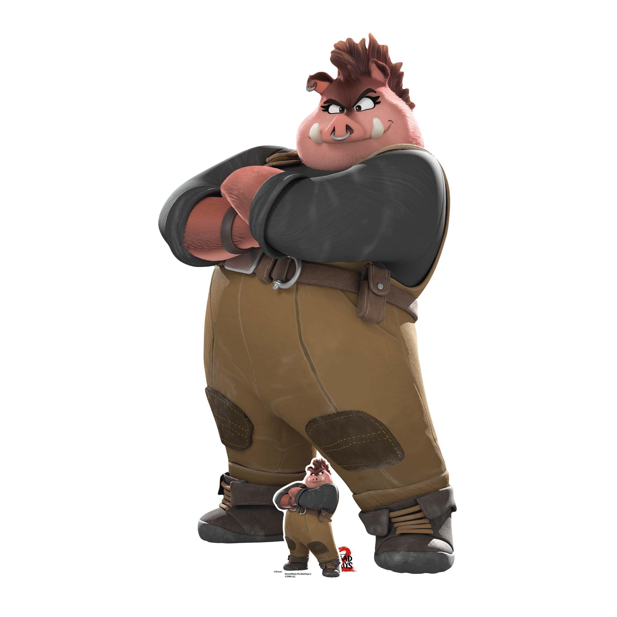 Star Cutouts SC4809 Pigtail The Bad Guys 2 Cardboard Cutout 122cm – Official Kids Movie Party Decoration, Event Display & Fan Gift