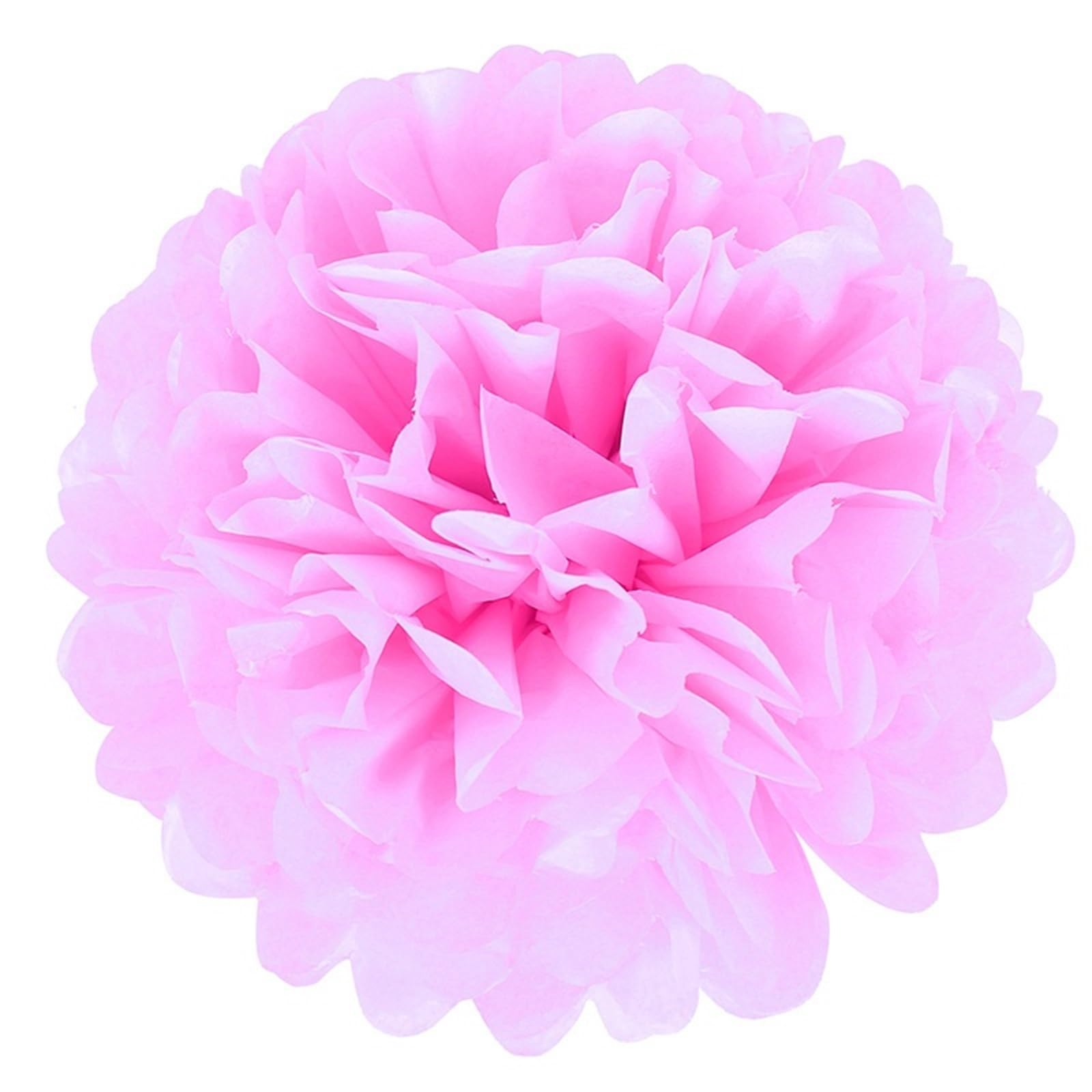 Paper Pompom 5pcs Wedding Decorative Paper Pompoms Pom Poms Flower Ball Party Home Decor Tissue Birthday DIY for Party(Color-03,25cm 5pcs)