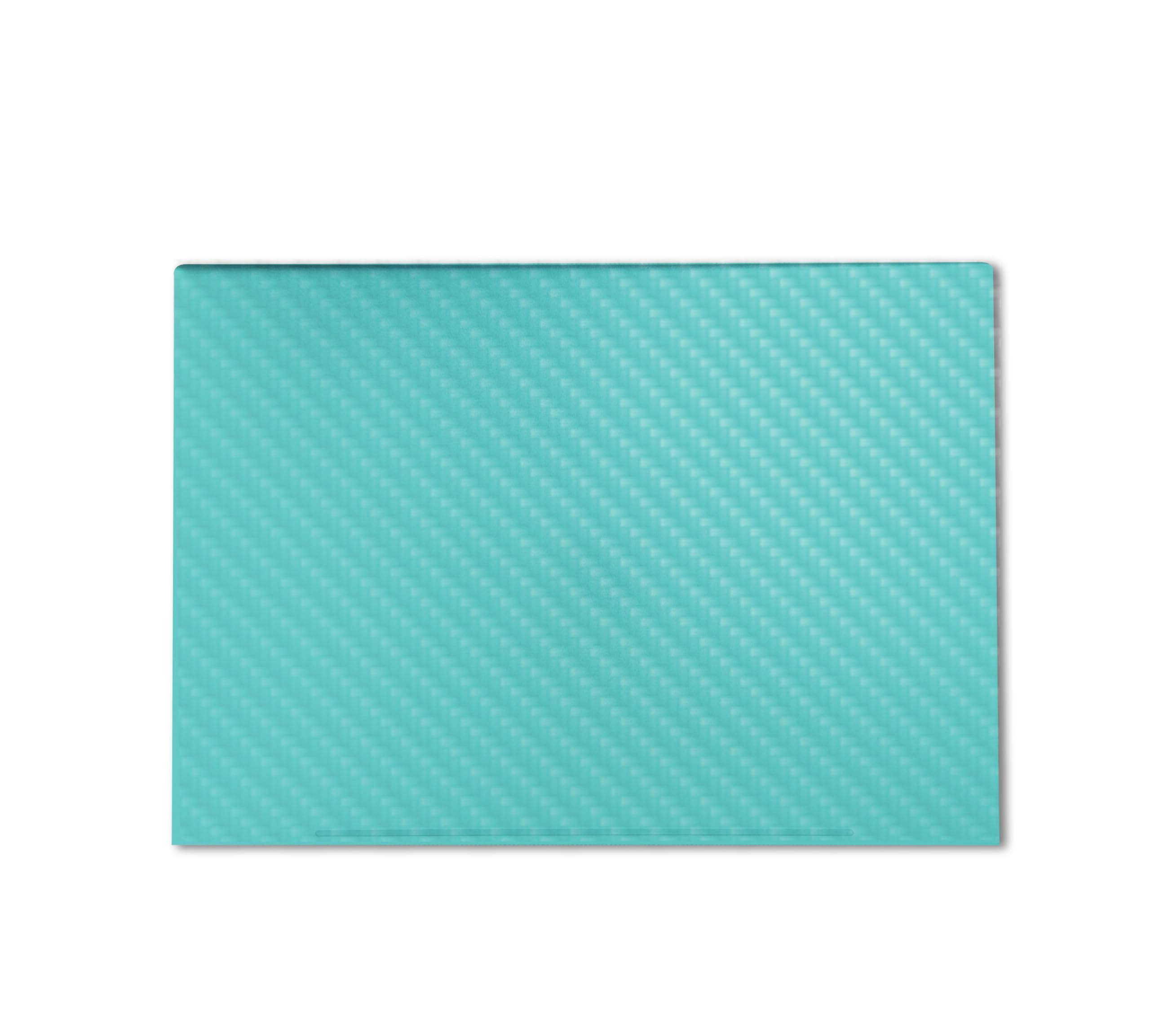 Carbon Fiber Gaming Skin Compatible with HP Envy x360 16” (2023) - Solid Turquoise - Premium 3M Vinyl Protective Wrap Decal Cover - Easy to Apply | Crafted in The USA by MightySkins