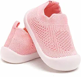 Tênis Sapatinho Meia Infantil Antiderrapante para Primeiros Passos, Bebê 0-36 Meses, Malha Flexível, Ultra Leve 28g, Unissex, Cinza, Azul, Rosa, Verde ou Amarelo