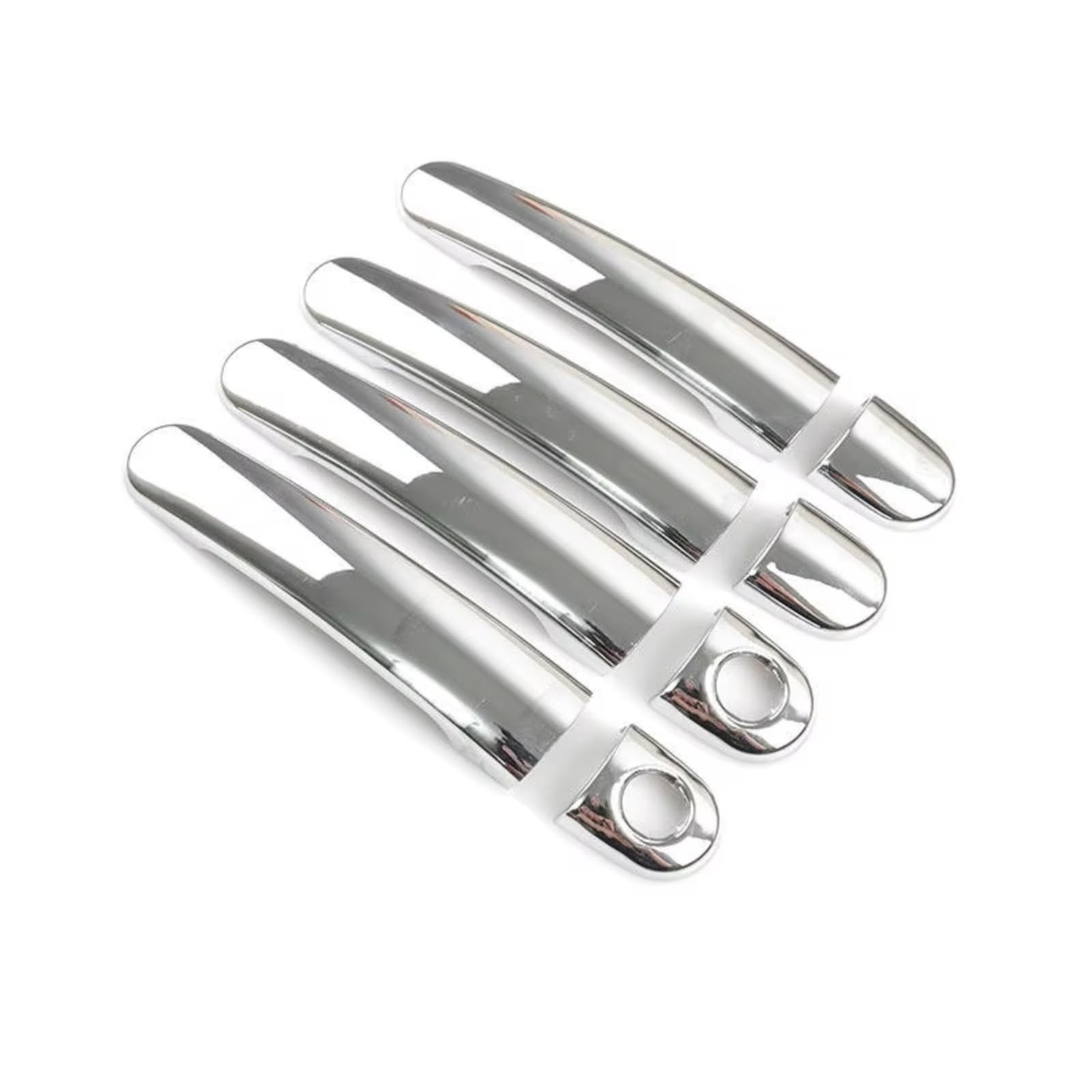 Rcuihgfb One Color Door Handle Shell Compatible With Vw For Golf Mk5 2005-2009 For Rabbit 2004-2009 Car Exterior Door Handle Cover Sticker Trim Set(Silver2)
