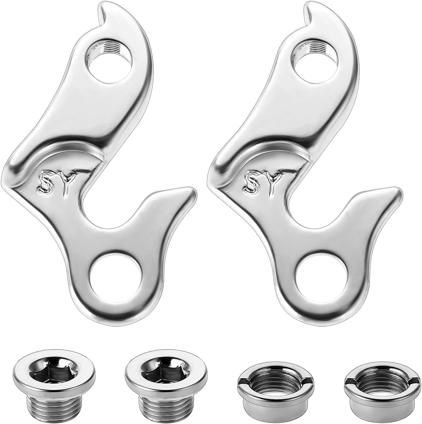 LORWADIYA Bicycle Derailleur Hanger Dropout Adapter Bracket Gear Tail Hook for Road Bike Mountain Cycle (2pc)-picture-19