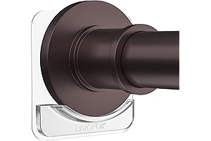 BrioFOX Adhesive Shower Curtain Rod Holders: The Ultimate No-Drill Solution