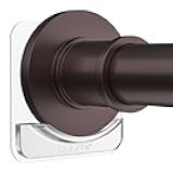 BRIOFOX Adhesive Shower Curtain Rod Holder | No Drilling | Invisible Wall Mount Holder | Transparent Rod Retainer, 2 Pack(Rod Not Included)