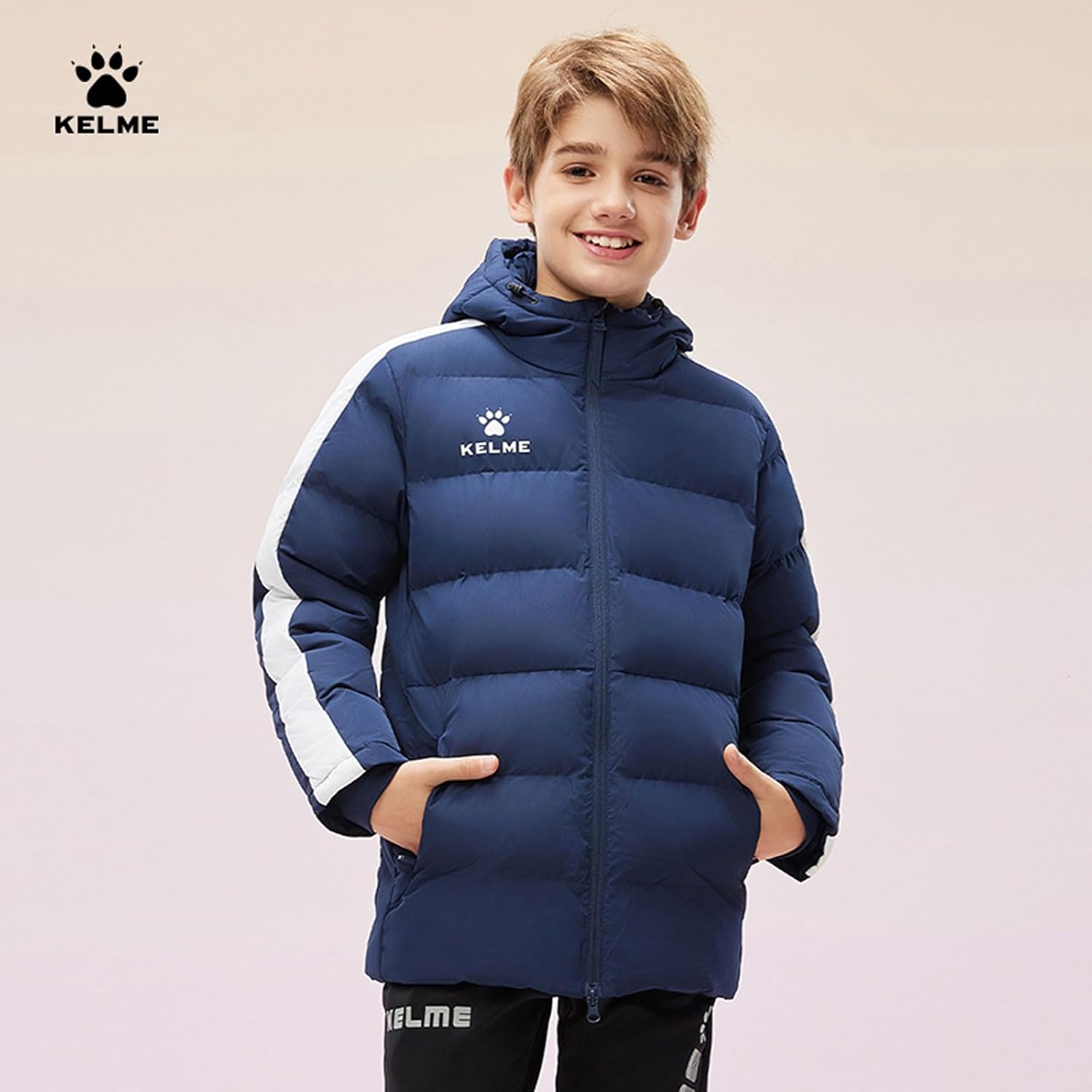 KELME フード付きダウンジャケット　150センチ Amazon | [ケルメ] ダウンジャケット 男の子 冬 フード付き