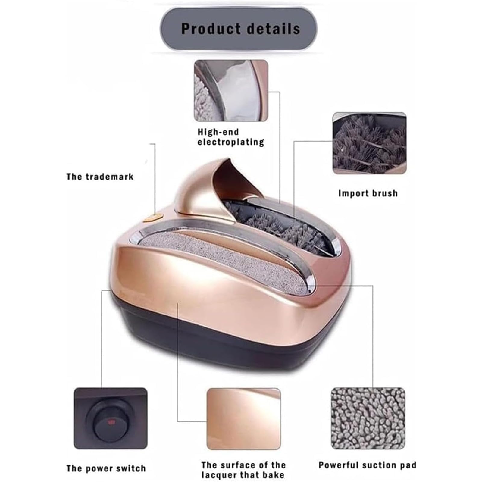 Máquina automática de limpieza de suela de zapatos, lavadora inteligente de botas y zapatos con sensor de inducción y almohadilla súper absorbente, eficiente removedor de suciedad de barro para la