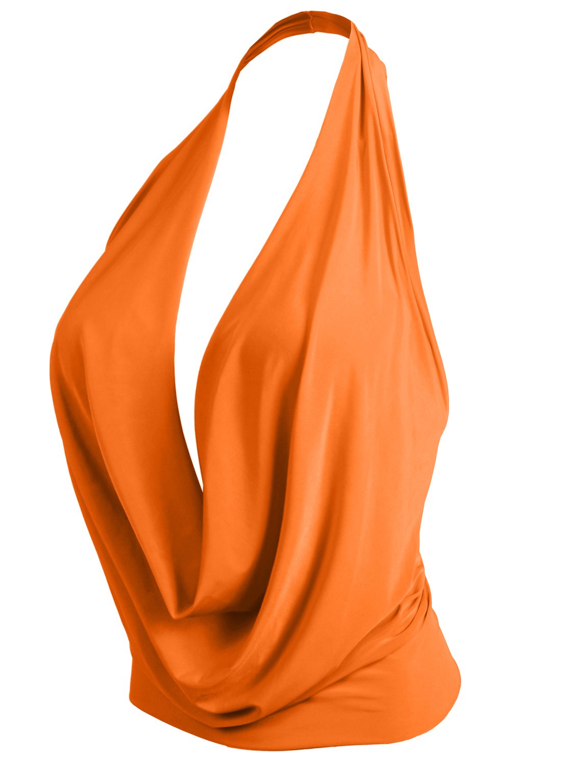 J. LOVNYWomens Womens Lightweight Low Cut Halter Top S-3XL