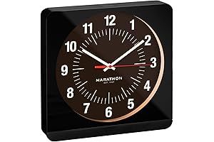 Studio Edition Jumbo 12 Inch Analog Wall Clock with Auto Night-Light