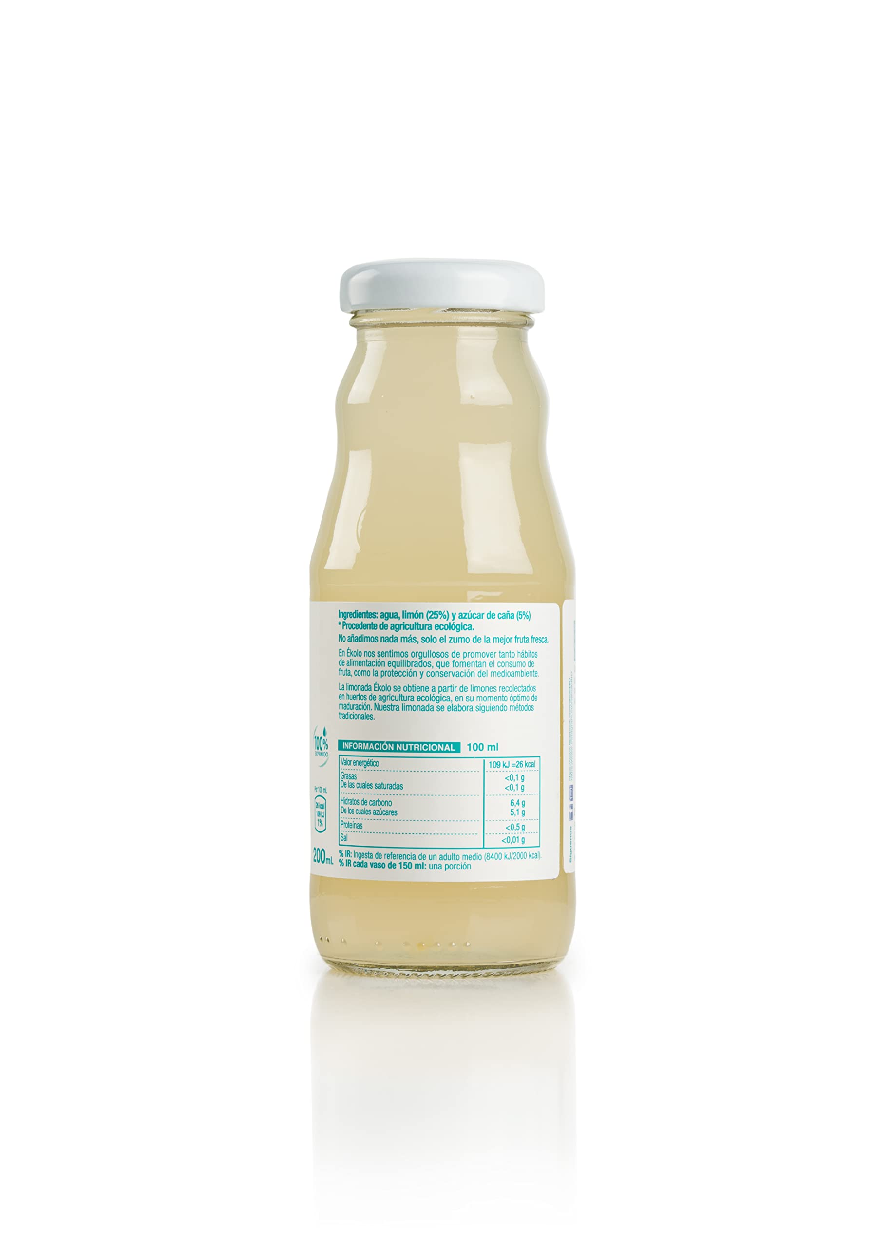 Ekolo Limonada Con Azúcar Ecológica, 12 Botellas x 200Ml 2400 ml